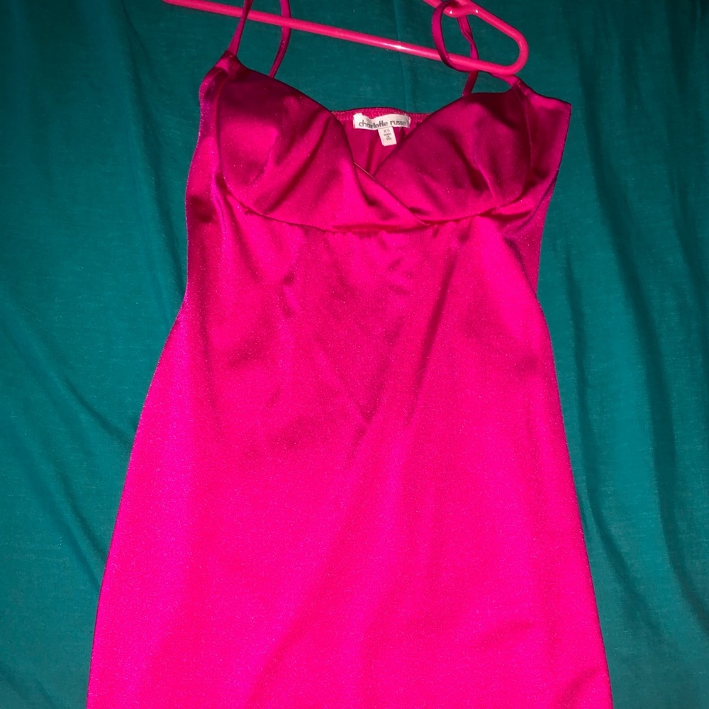 Hot pink dress